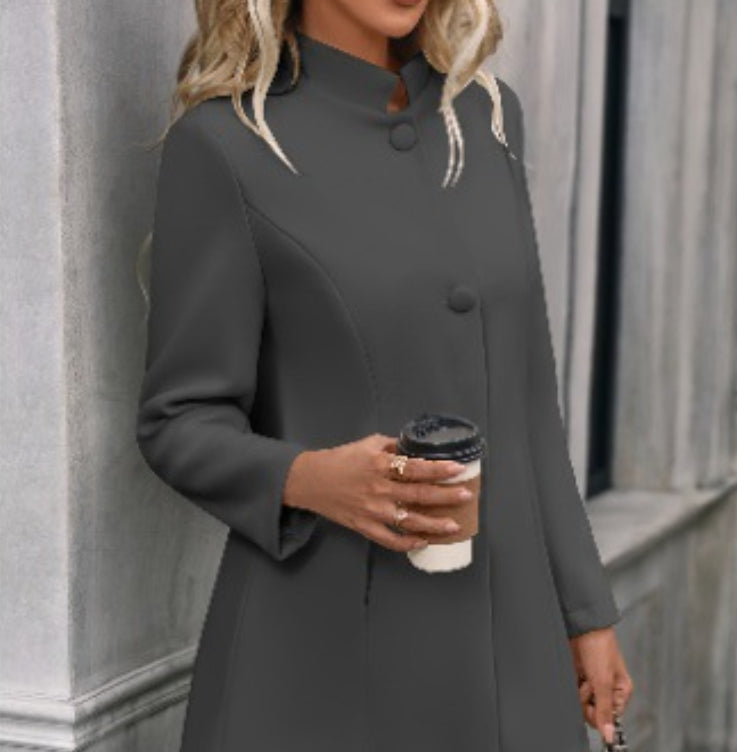 Women's Triple-Breasted Pocket Coat
