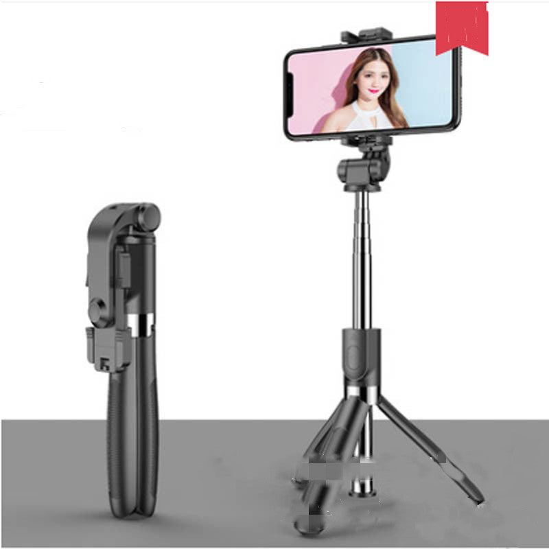 Tripod Selfie Stick Mobile Universal Triangle Bracket Bluetooth Selfie