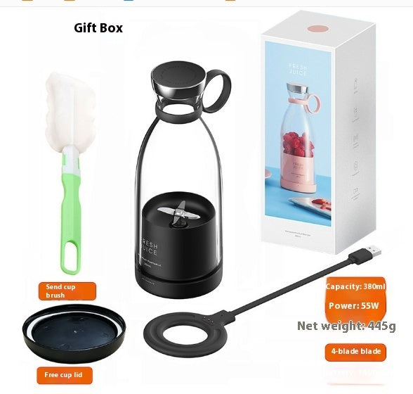 350ml USB Rechargeable Portable Blender - Electric Juicer Cup for Home & Travel