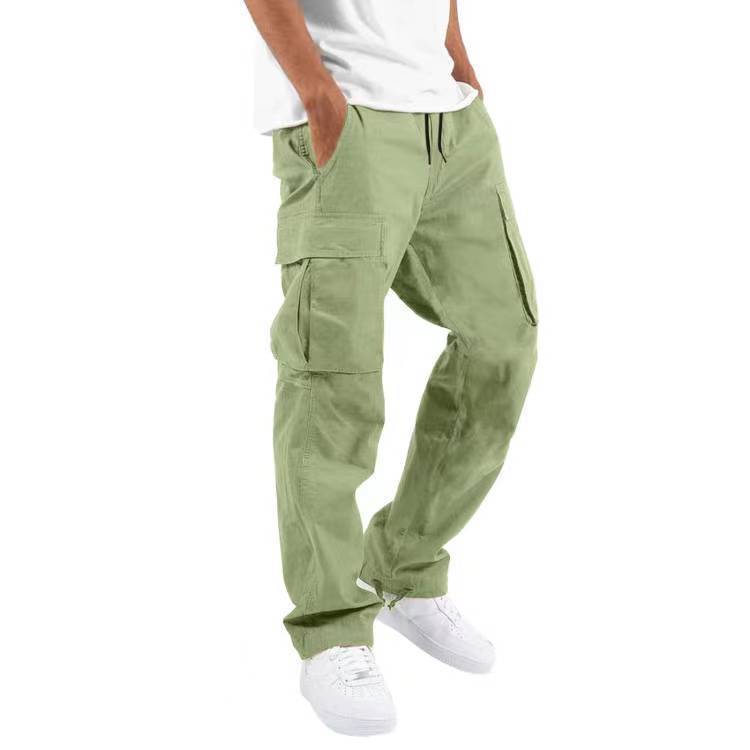 Men Cargo Drawstring Trousers