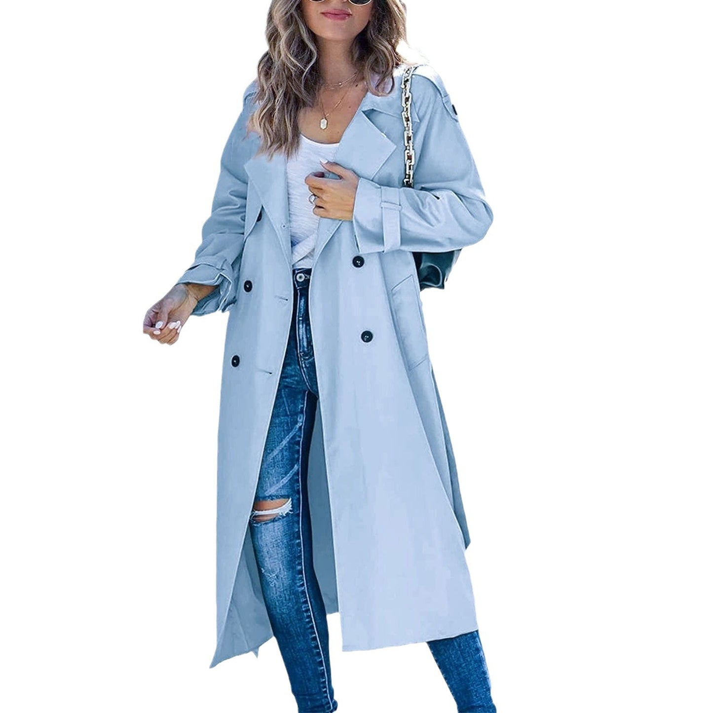 Women's Solid Color Windbreaker Jacket - Casual Fashion
