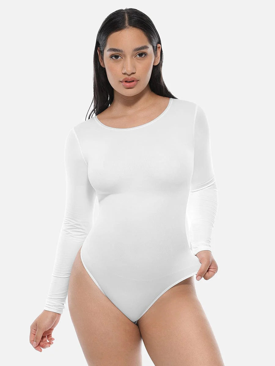 Seamless Long Sleeve thong Corset Shapewear Bodysuit
