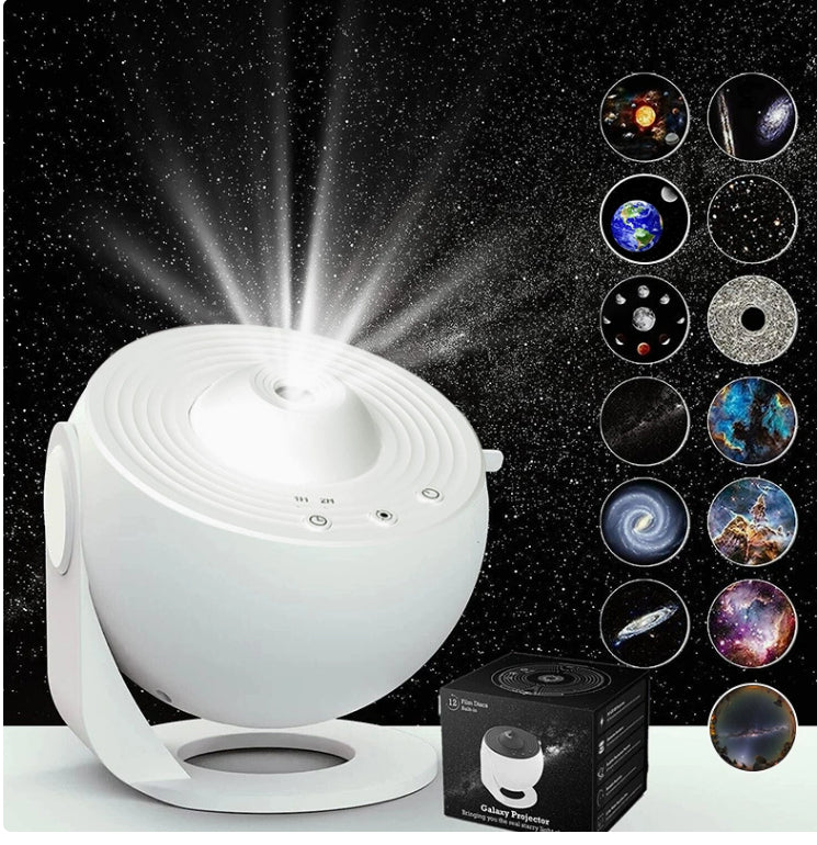 Galaxy Projector Night Light - 360° Rotating Starry Sky Planetarium Lamp