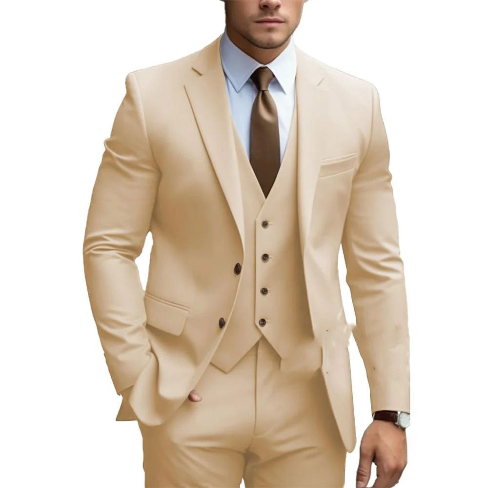 Men's Three-Piece Wedding Tuxedo Suit