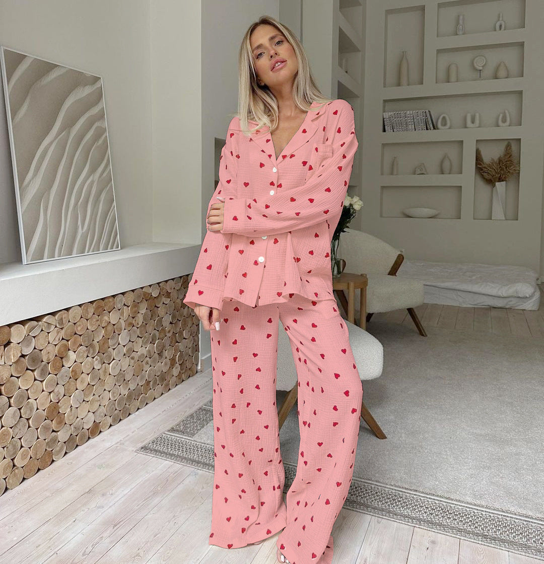 Ensemble de pyjama cœur – Deux pièces