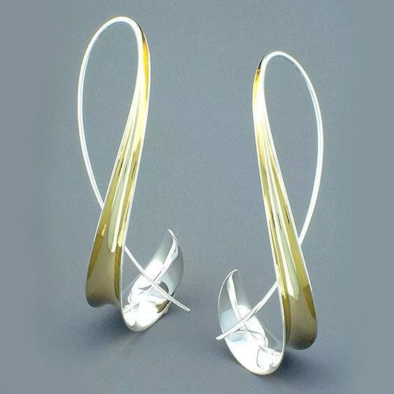Retro Geometric Alloy Earrings – Minimalist Statement Jewelry