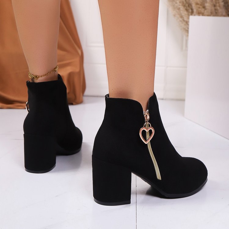 Bottines Chelsea en daim à fermeture éclair latérale et élégantes