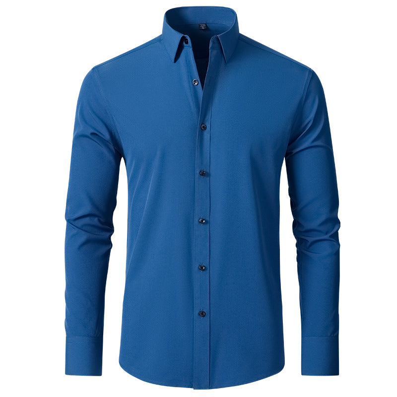 Men's Wrinkle-Free Stretch Business Shirt