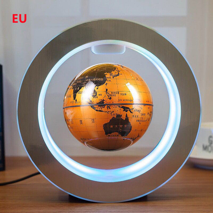 LED World Map Floating Globe - Magnetic Levitation Anti-Gravity Light