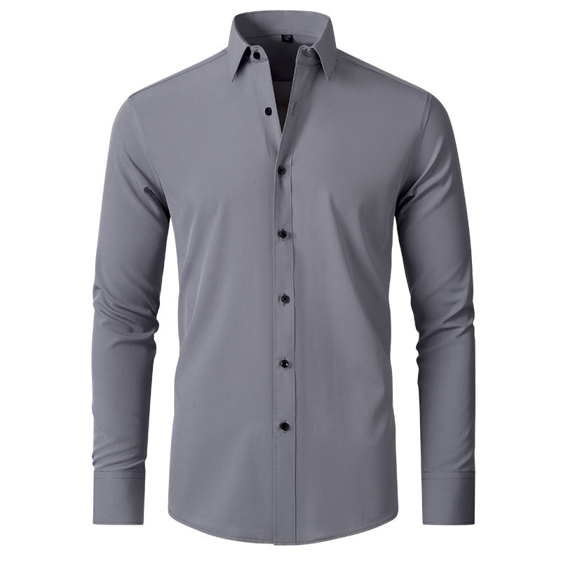Men's Wrinkle-Free Stretch Business Shirt