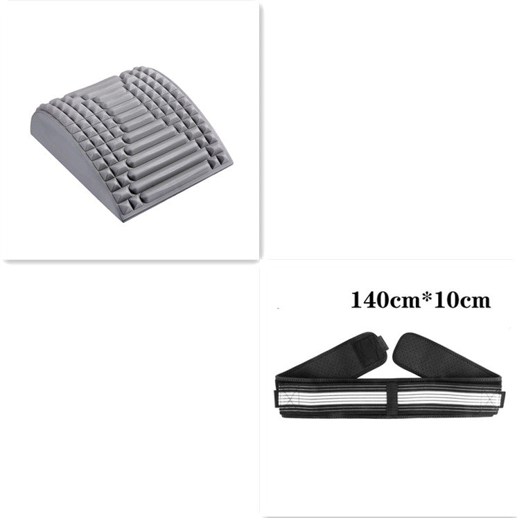 Therapeutic Back Stretcher & Lumbar Support Pillow - Multi-Level Massager for Neck, Waist & Lower Back Pain Relief - Ideal for Sciatica & Herniated Disc Recovery