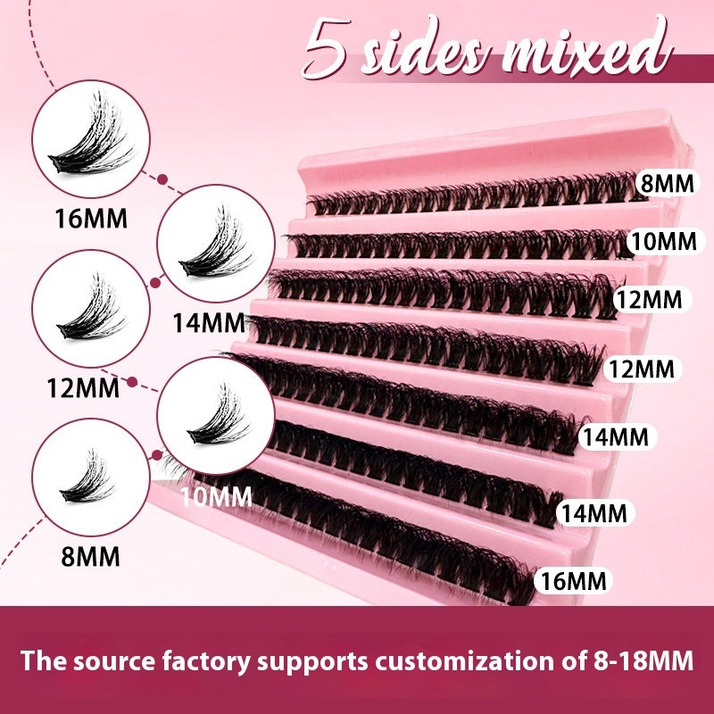 5D Thick False Eyelashes - Messy Volume Lash Extensions