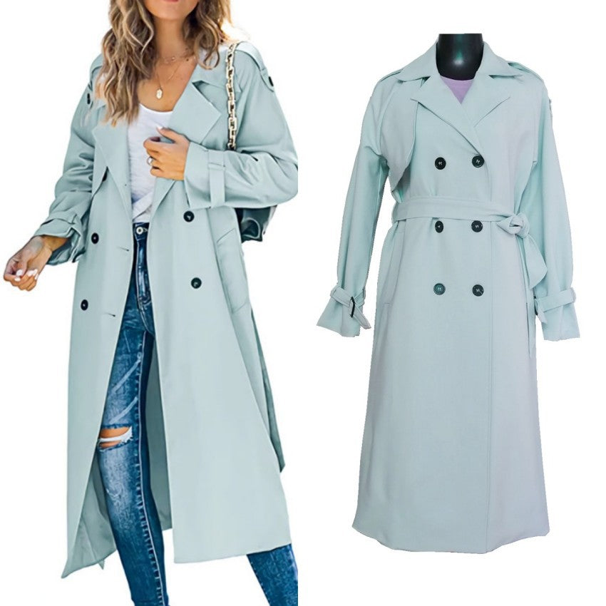 Women's Solid Color Windbreaker Jacket - Casual Fashion