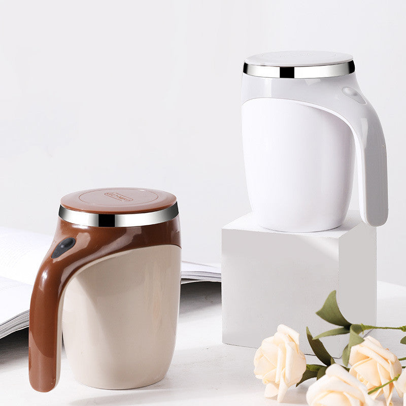 Electric Self-Stirring Coffee Cup - USB Rechargeable Magnetic Mixing Mug