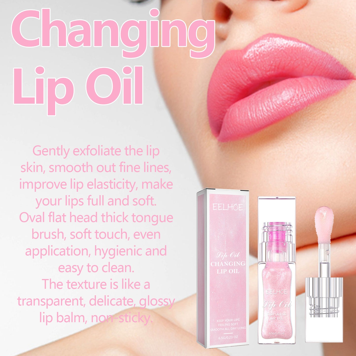 Nourishing Lip Care Oil - Smooths Fine Lines & Moisturizes