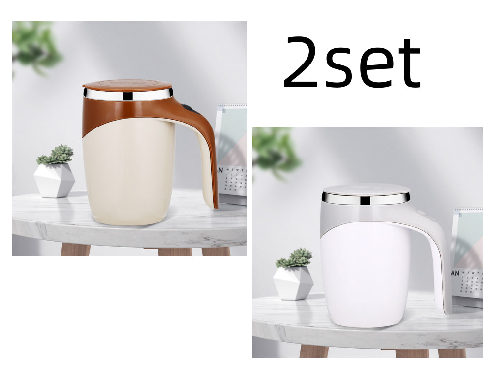 Electric Self-Stirring Coffee Cup - USB Rechargeable Magnetic Mixing Mug