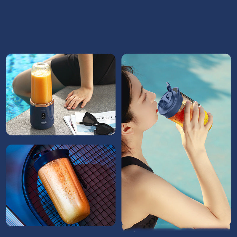 Portable USB Rechargeable Blender - 6-Blade Mini Juicer