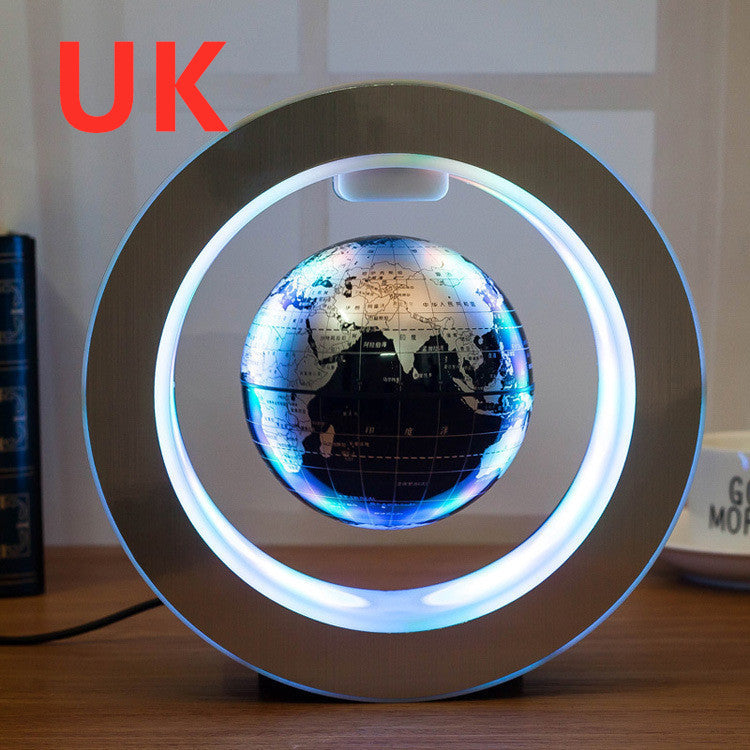 LED World Map Floating Globe - Magnetic Levitation Anti-Gravity Light