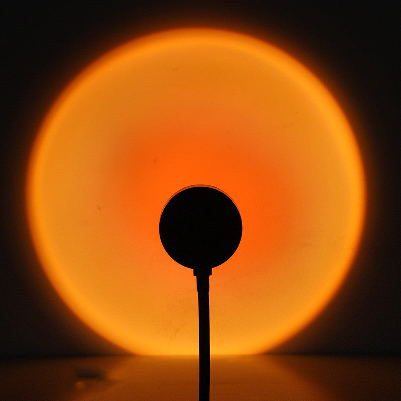 Sunset Projection Lamp - Rotating Rainbow Night Light for Wall Decoration