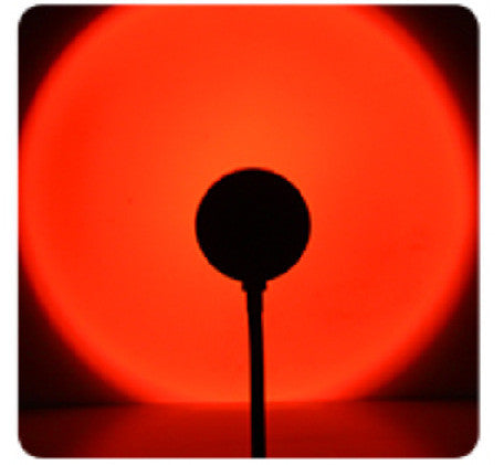 Sunset Projection Lamp - Rotating Rainbow Night Light for Wall Decoration