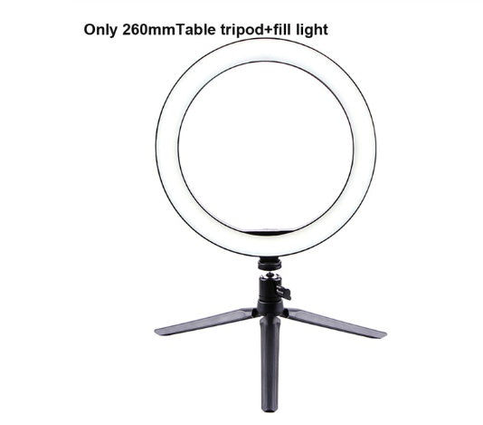 26cm LED Ring Light with Built-in Clip - Professional Lighting for Photography & Video