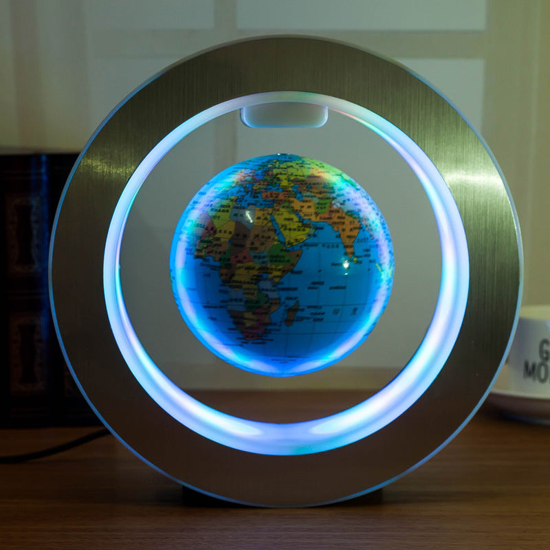 LED World Map Floating Globe - Magnetic Levitation Anti-Gravity Light