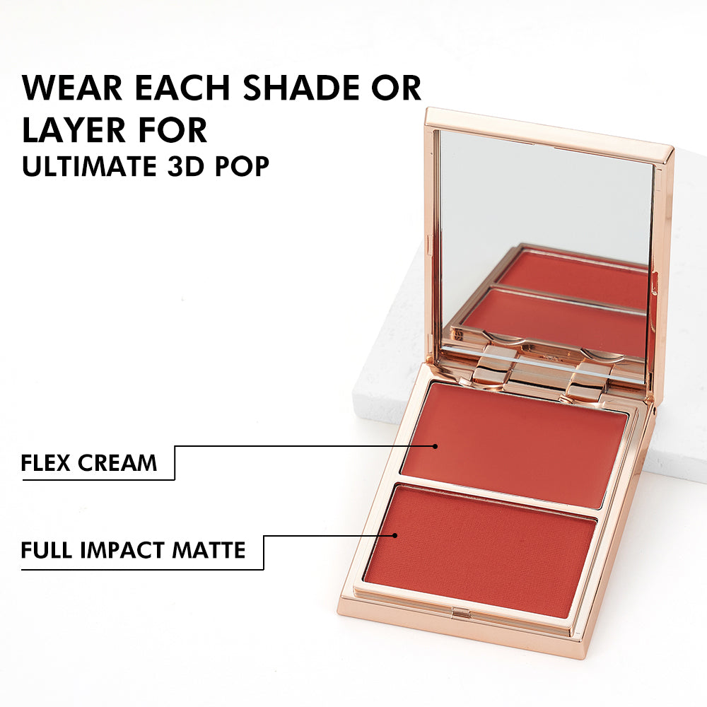 PHOFAY Duo blush crème et poudre Double-Take