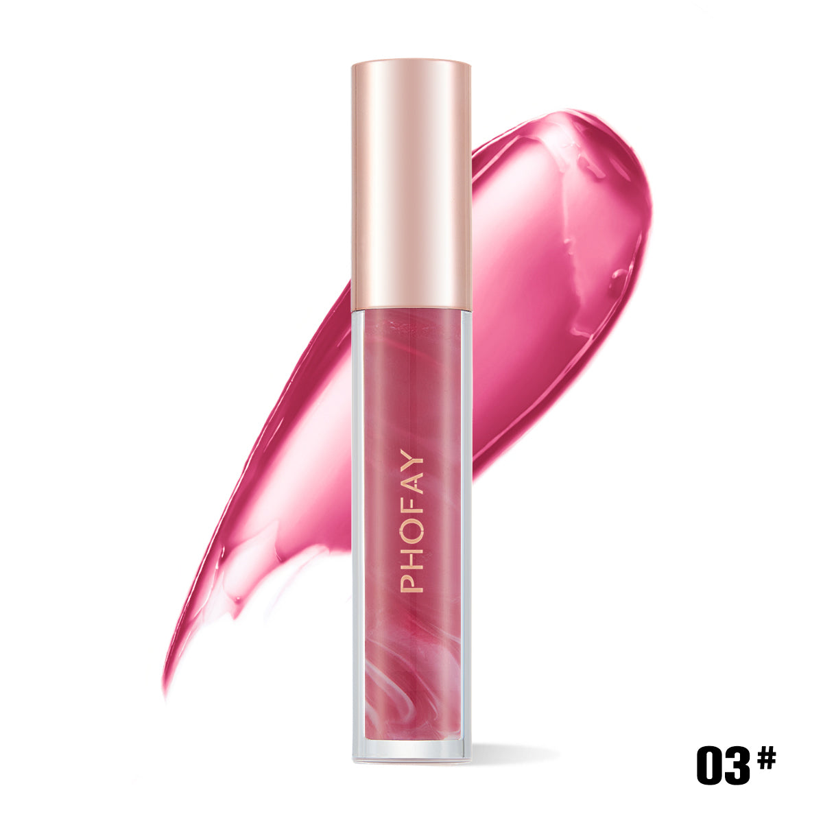 Brillant à lèvres hydratant rose épanouie PHOFAY