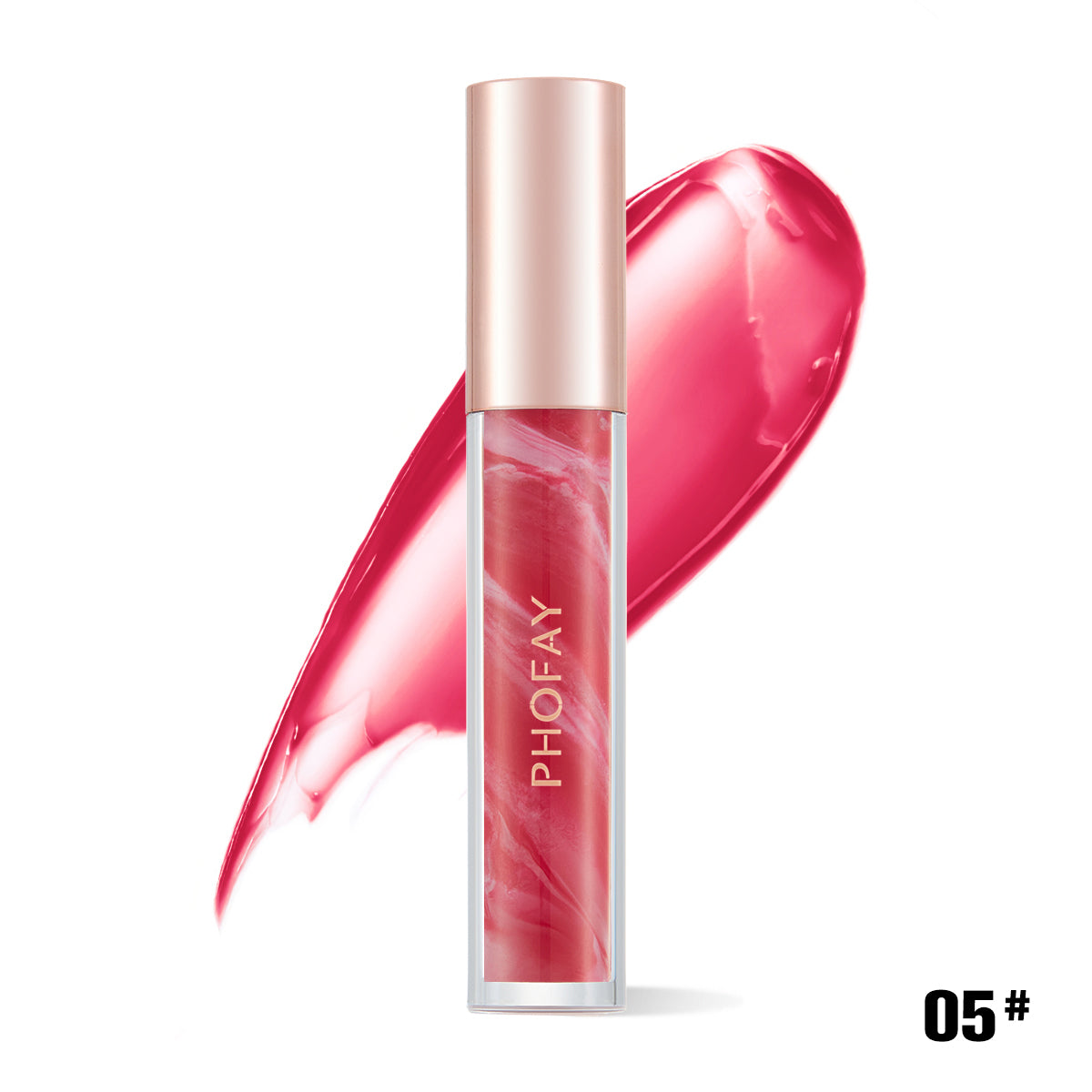 Brillant à lèvres hydratant rose épanouie PHOFAY