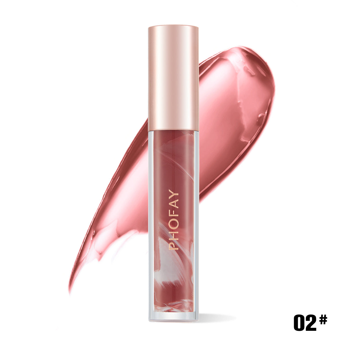 Brillant à lèvres hydratant rose épanouie PHOFAY
