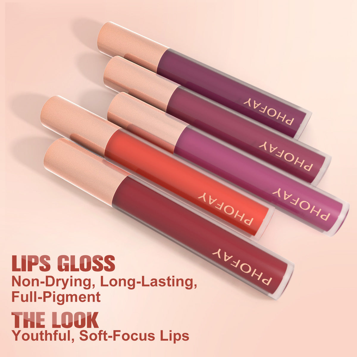 PHOFAY Gloss à lèvres non collant