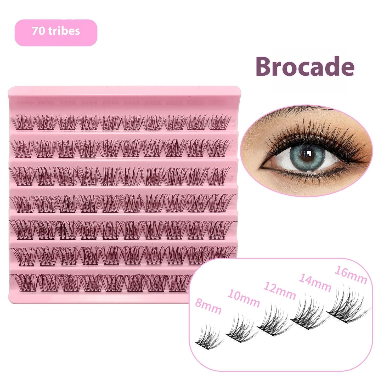 5D Thick False Eyelashes - Messy Volume Lash Extensions