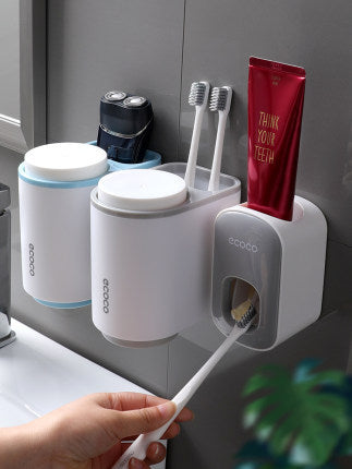 Automatic Wall Mount Toothpaste Dispenser Set