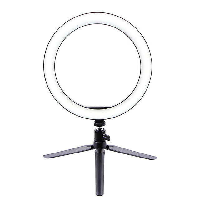 26cm LED Ring Light with Built-in Clip - Professional Lighting for Photography & Video