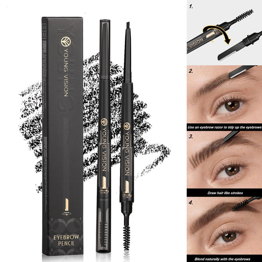 3-in-1 Waterproof Eyebrow Pencil - Smudge-Proof Long-Lasting