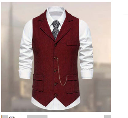 Herringbone Multi-Pocket Casual Vest - Retro Streetwear Style