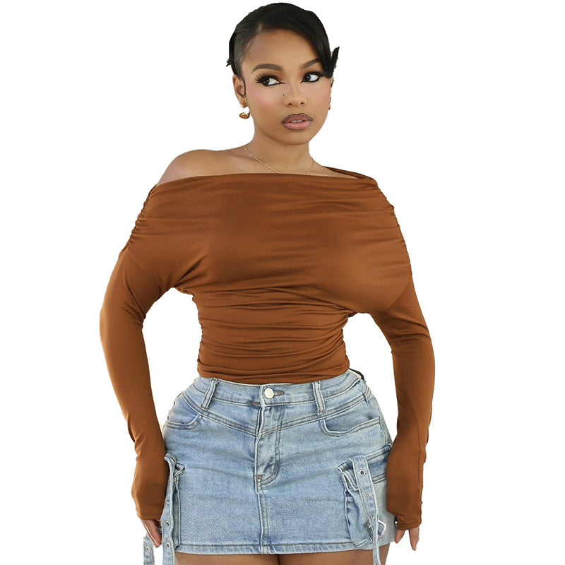 Simple Fashion Solid Color Chic Women's Top