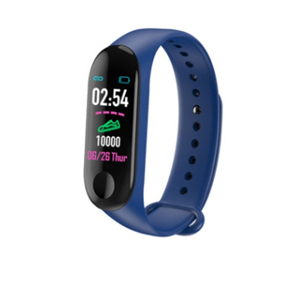 Smart Fitness Bracelet - Heart Rate & Blood Pressure Monitor with Step Tracker