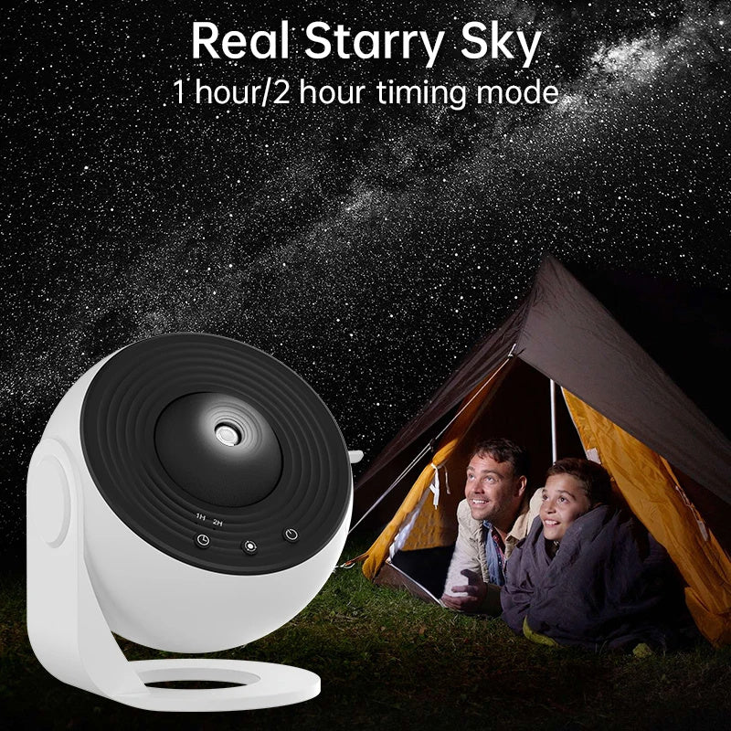 Galaxy Projector Night Light - 360° Rotating Starry Sky Planetarium Lamp