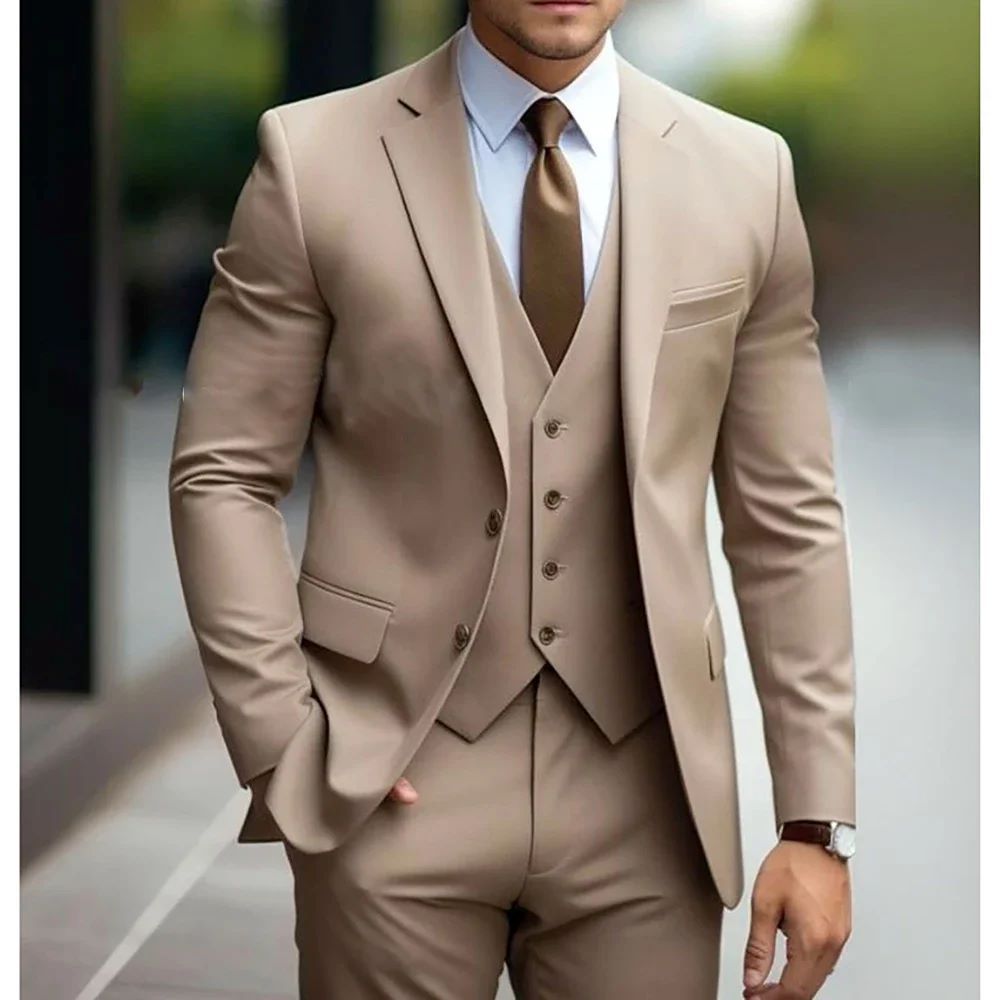 Men's Three-Piece Wedding Tuxedo Suit