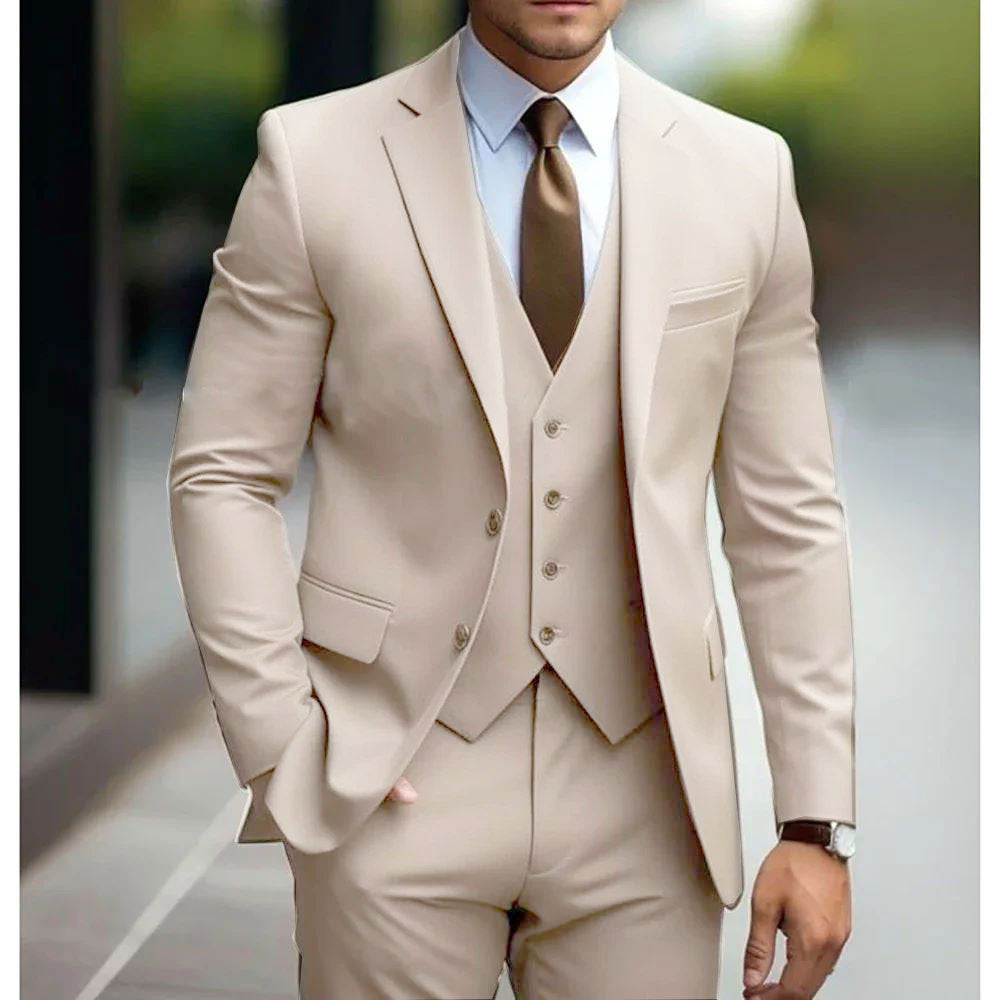 Men's Three-Piece Wedding Tuxedo Suit