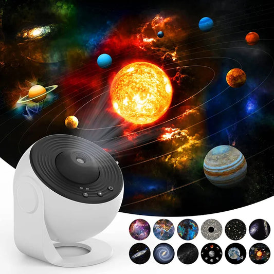 Galaxy Projector Night Light - 360° Rotating Starry Sky Planetarium Lamp