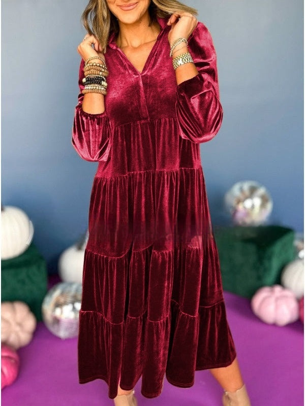 Velvet Loose Fit Dress