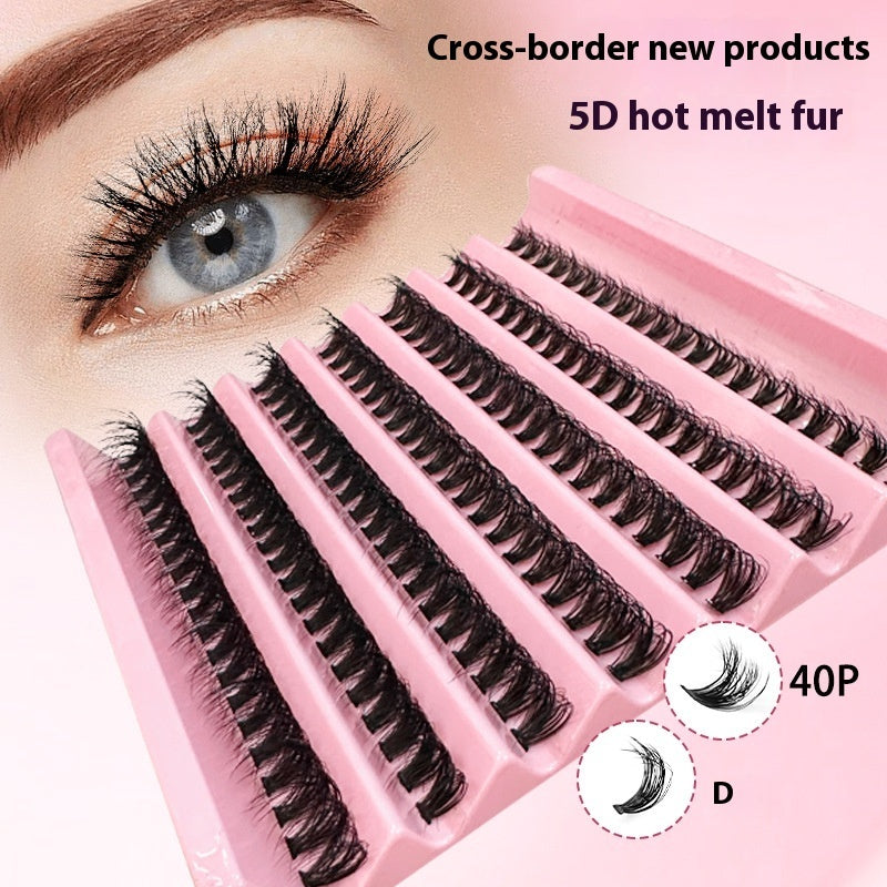 5D Thick False Eyelashes - Messy Volume Lash Extensions