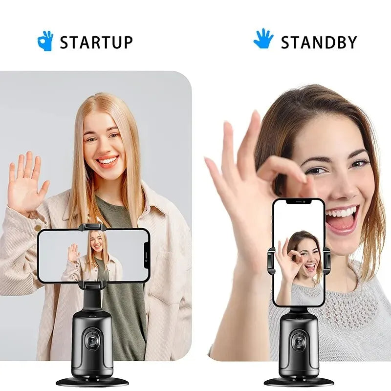 360° AI Face Tracking Gimbal - Smart Auto Phone Holder & Stabilizer