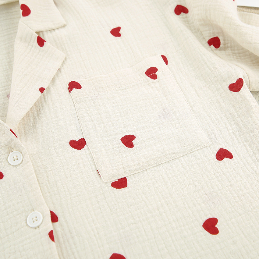 Ensemble de pyjama cœur – Deux pièces