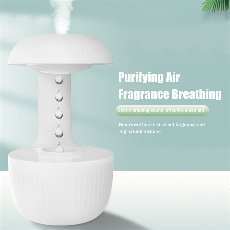 Anti-Gravity Levitating Water Drop Humidifier - Whisper Quiet Cool Mist Maker with Stress Relief