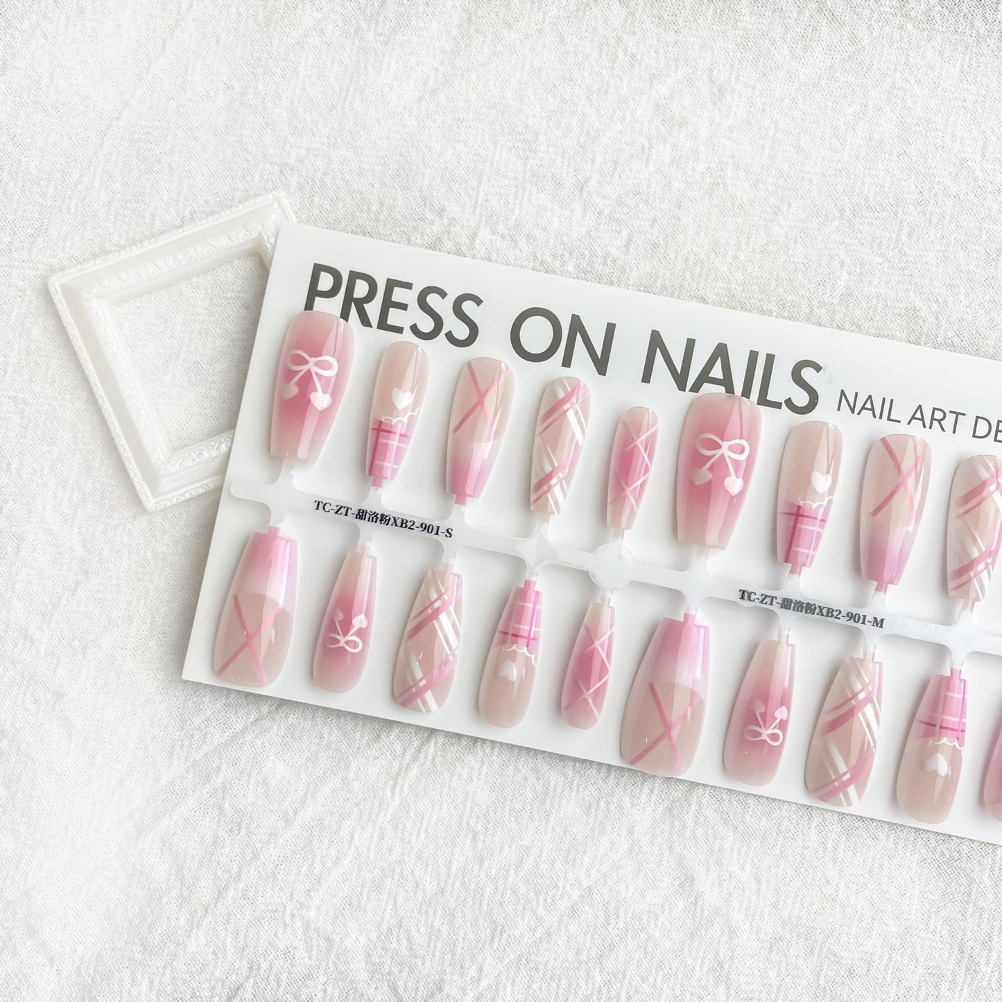 Dark French Butterfly Press-On Nails – Sweet & Edgy Design
