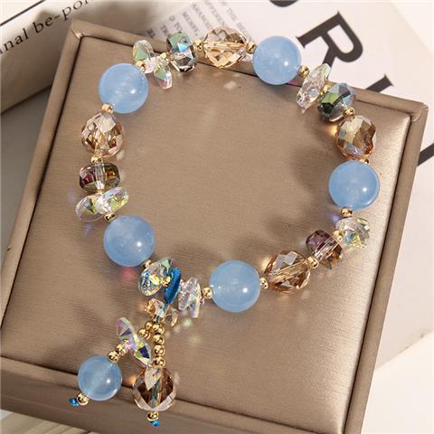 Sea Blue Treasure - Natural Stone Crystal Bracelet