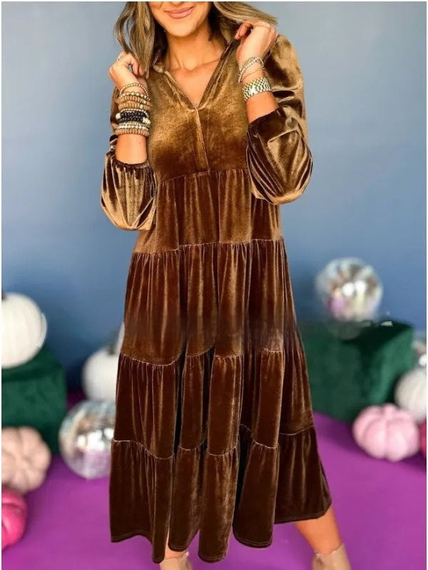 Velvet Loose Fit Dress